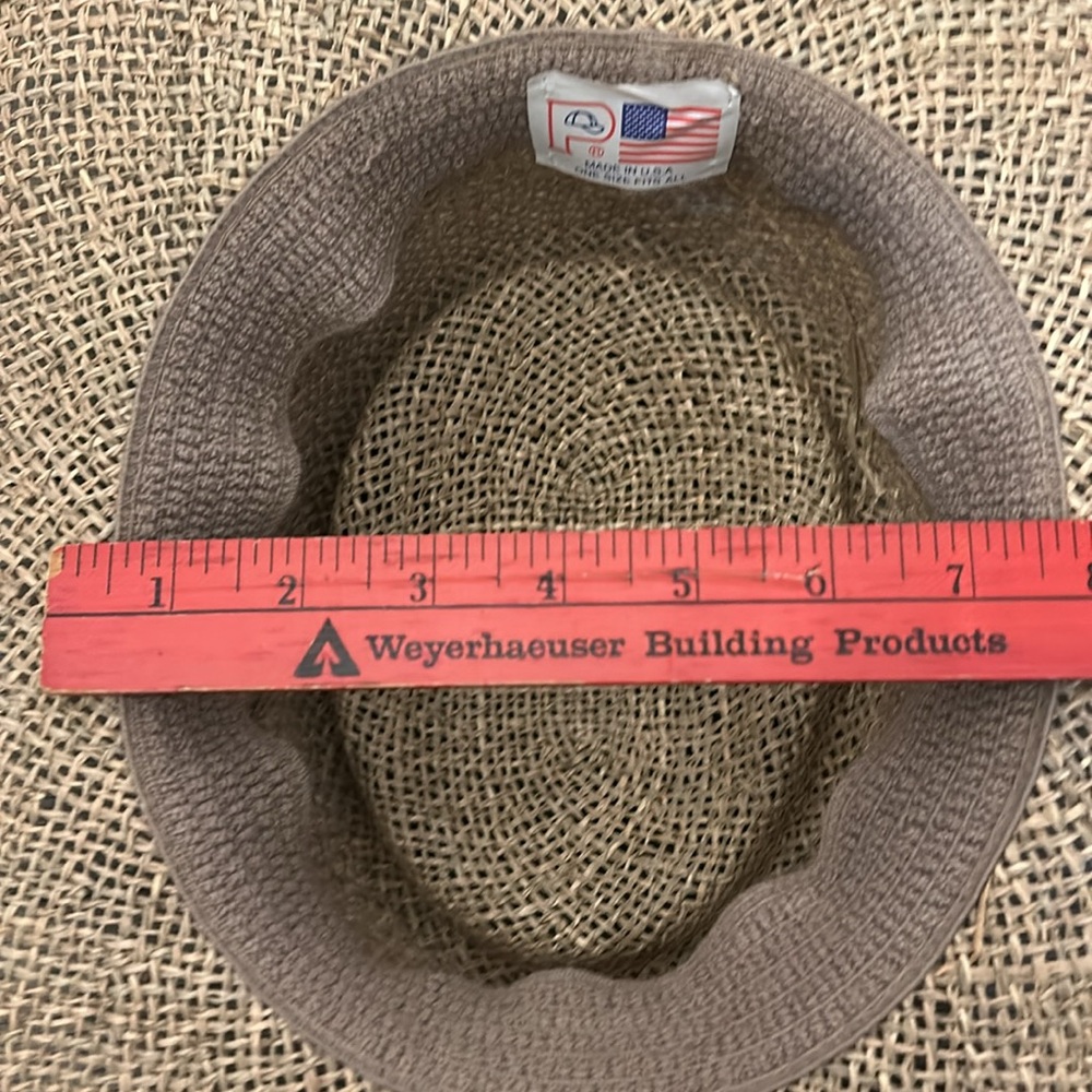 Vintage P label straw panama hat very good condition - Picture 10 of 13
